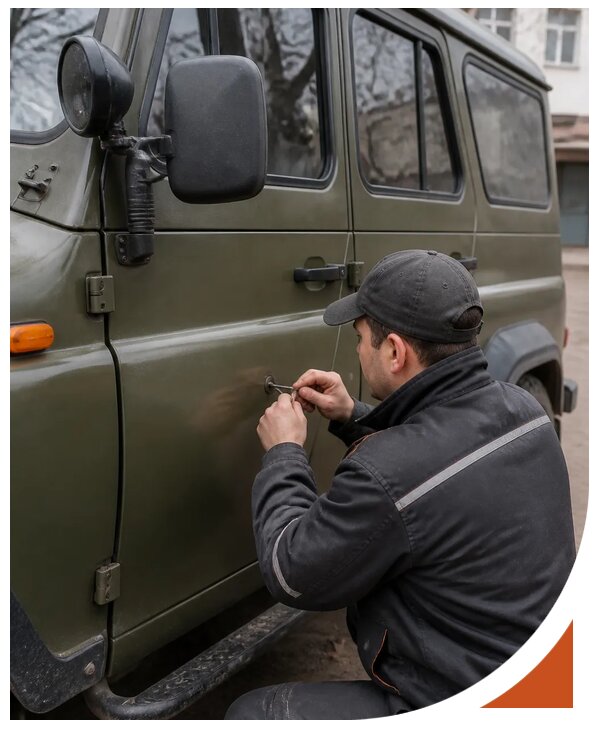 Профессиональное вскрытие автомобиля УАЗ без повреждений в Волхове
